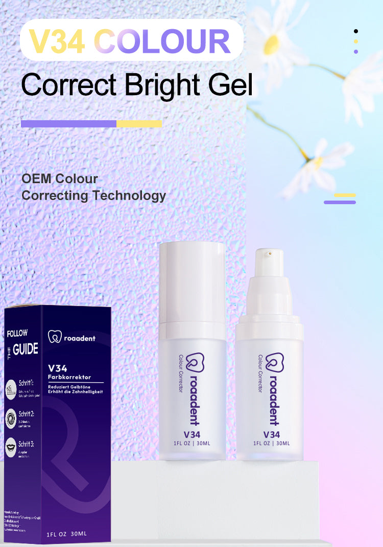 roaadent V34 Zahn-Gel-Farbkorrektor