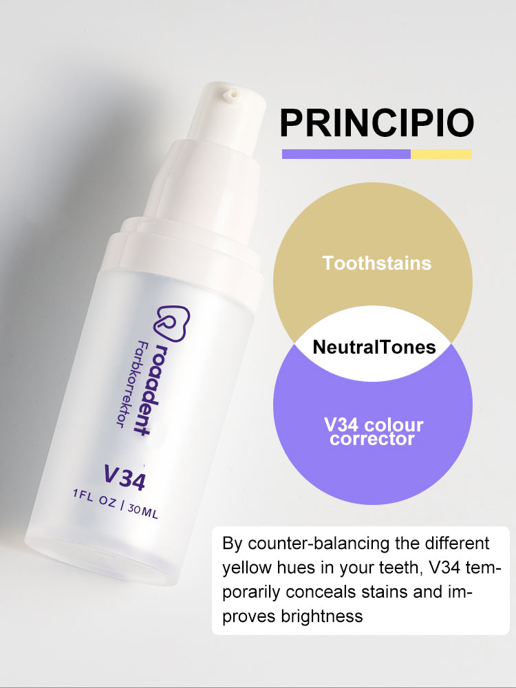 roaadent V34 Zahn-Gel-Farbkorrektor